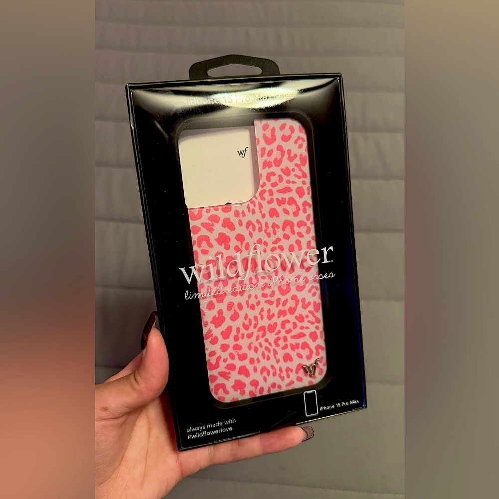 WILDFLOWER PINK LEOPARD IPHONE 15 PRO MAX CASE